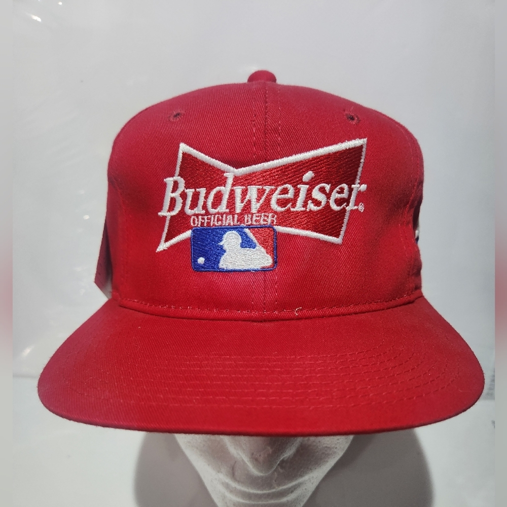 Vtg NOS Budweiser Texas Rangers SnapBack Hat Cap MLB Logo Baseball Outdoor Cap